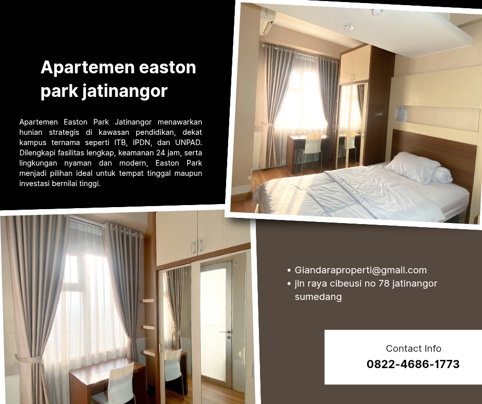 Apartemen Easton Park -By Giandara - Sewa di Medan