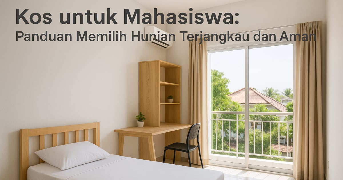 Kos untuk Mahasiswa: Panduan Memilih Hunian Terjangkau dan Aman