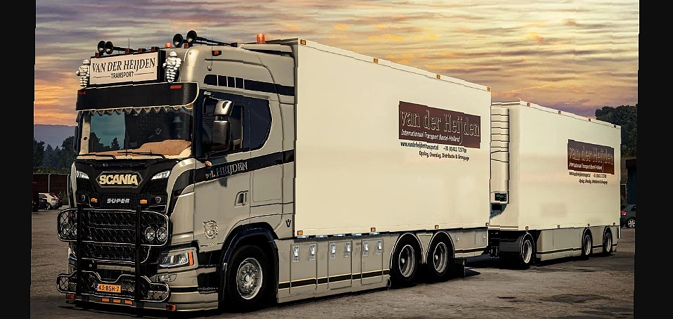 МОД Scania NG S580 V8 Thermo Line Tandem   Trailer v2.0 ДЛЯ EURO TRUCK SIMULATOR 2