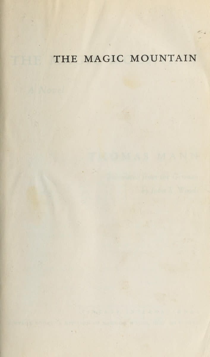 Cover of The Magic Mountain