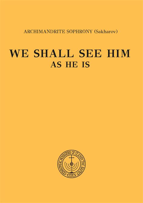 Cover of We Shall See Him As He Is