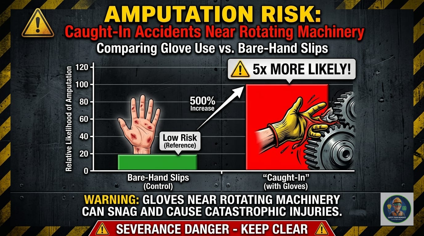 Caught-in Accidents: Gloves vs. No Gloves