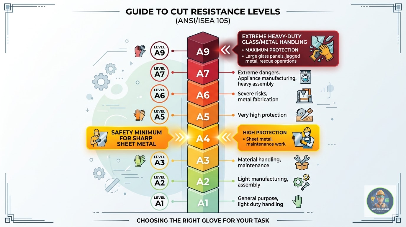 The ANSI/EN Cut Level Chart