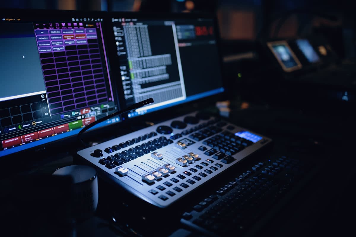 Modern digital media production studio