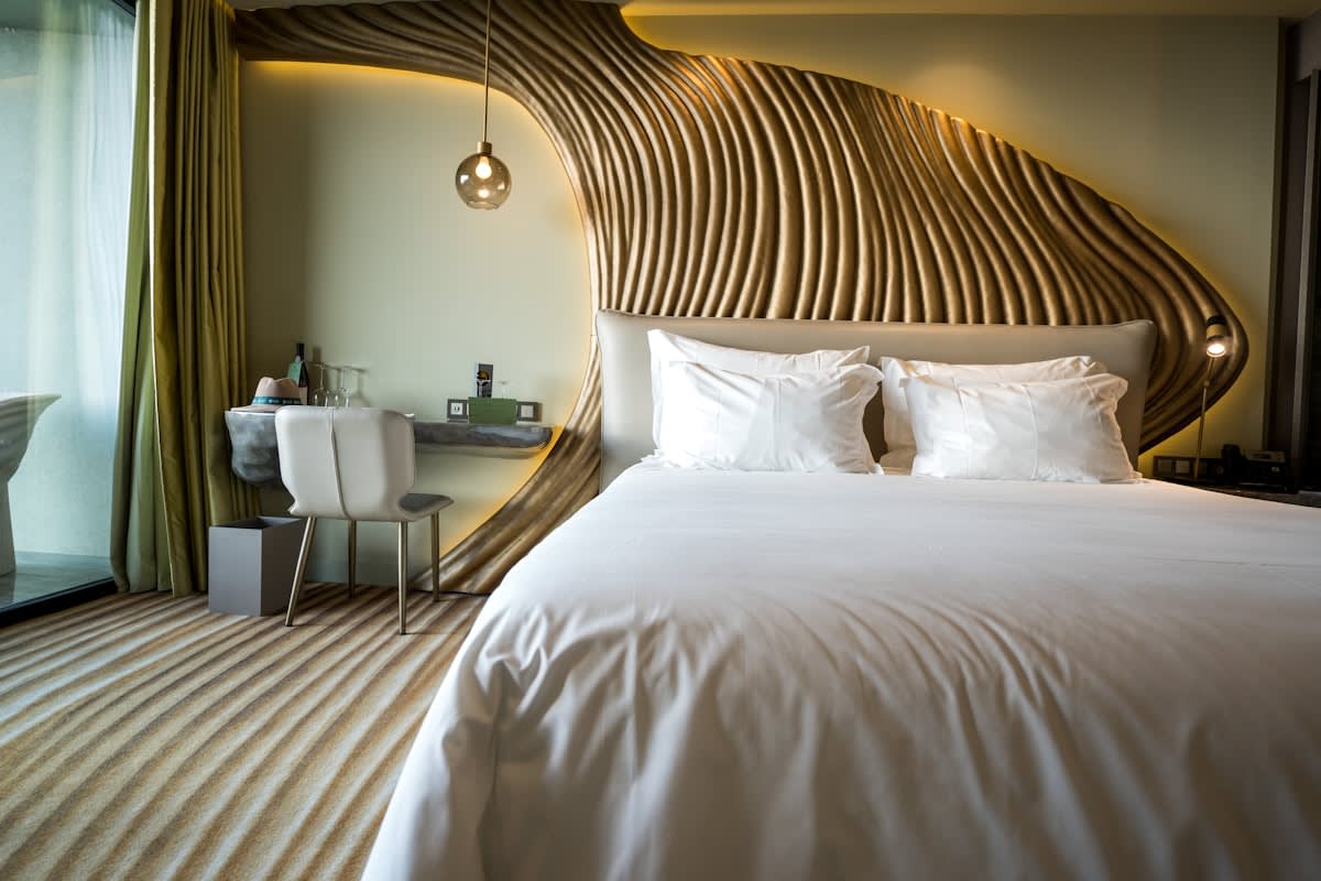 modern minimalist luxury hotel interior