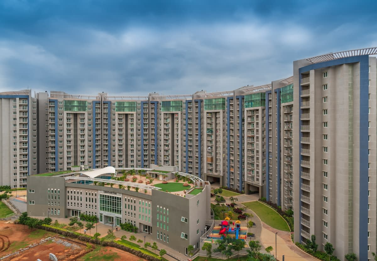 Bangalore tech hub aerial view