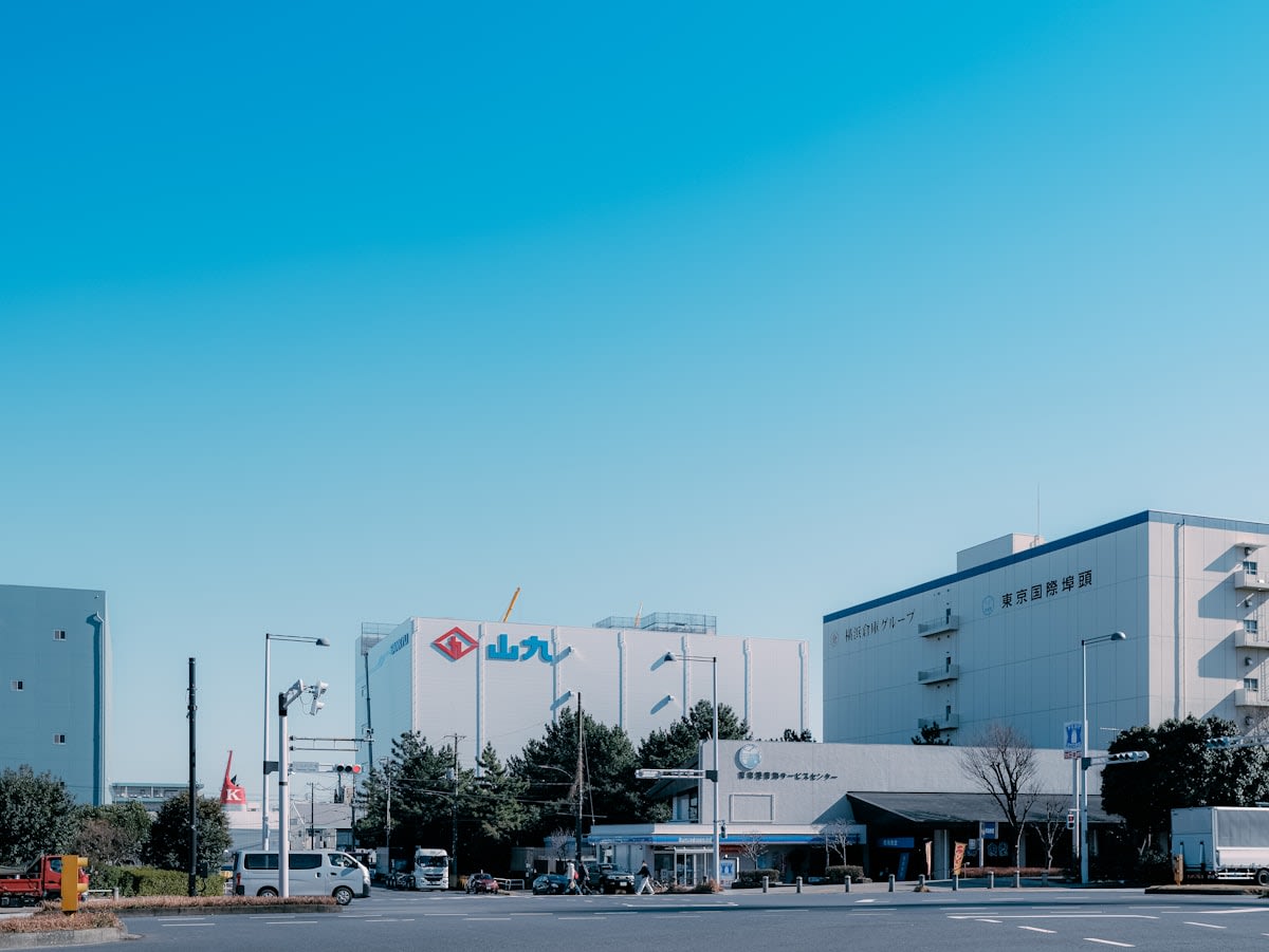 Modern industrial semiconductor facility in Japan