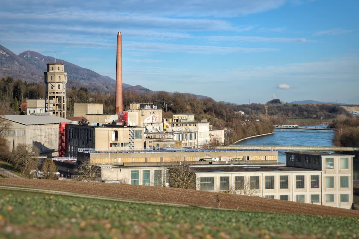Modern pharmaceutical manufacturing facility in Switzerland
