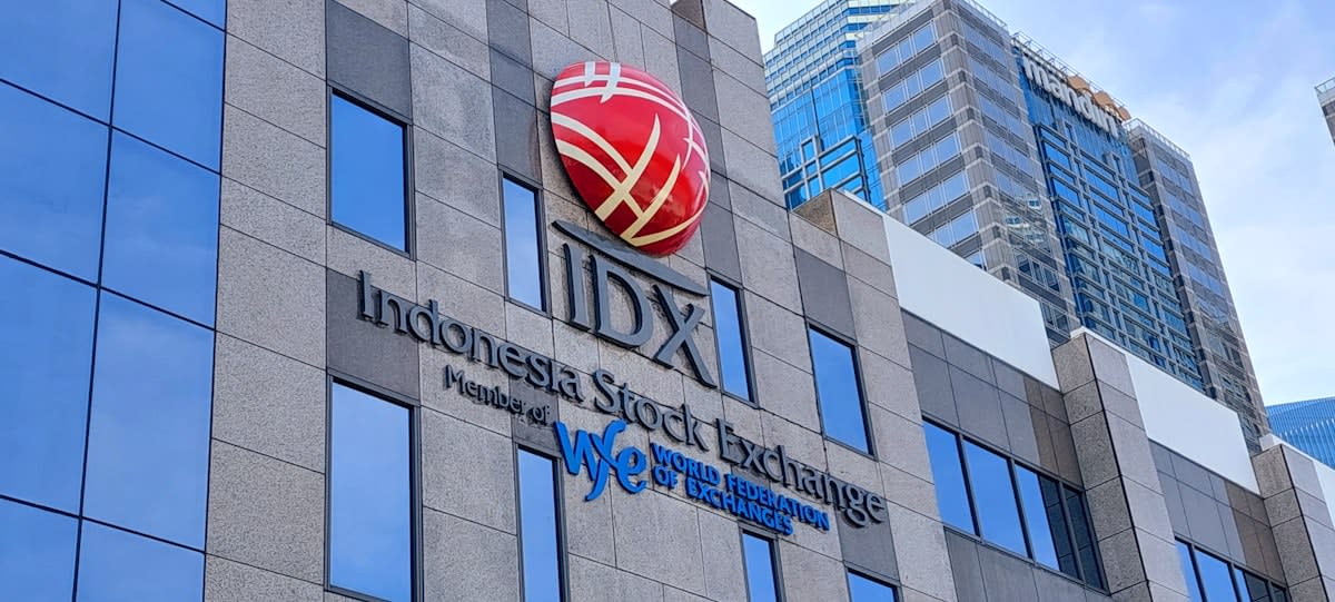 Jakarta stock exchange trading floor