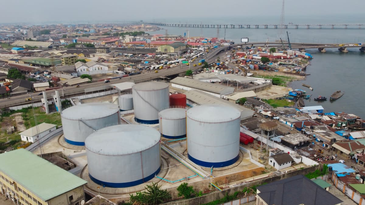 Industrial oil refinery complex Lagos