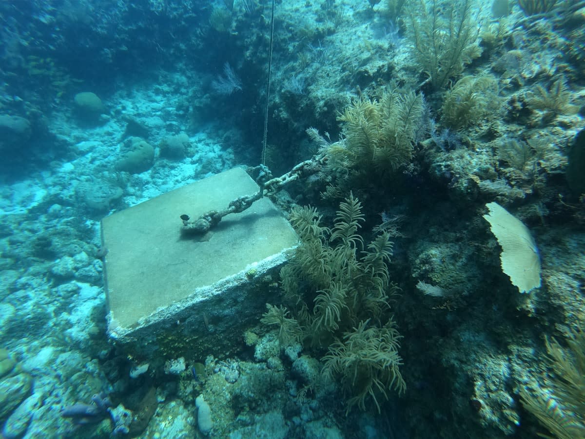 Deep sea mining equipment on ocean floor