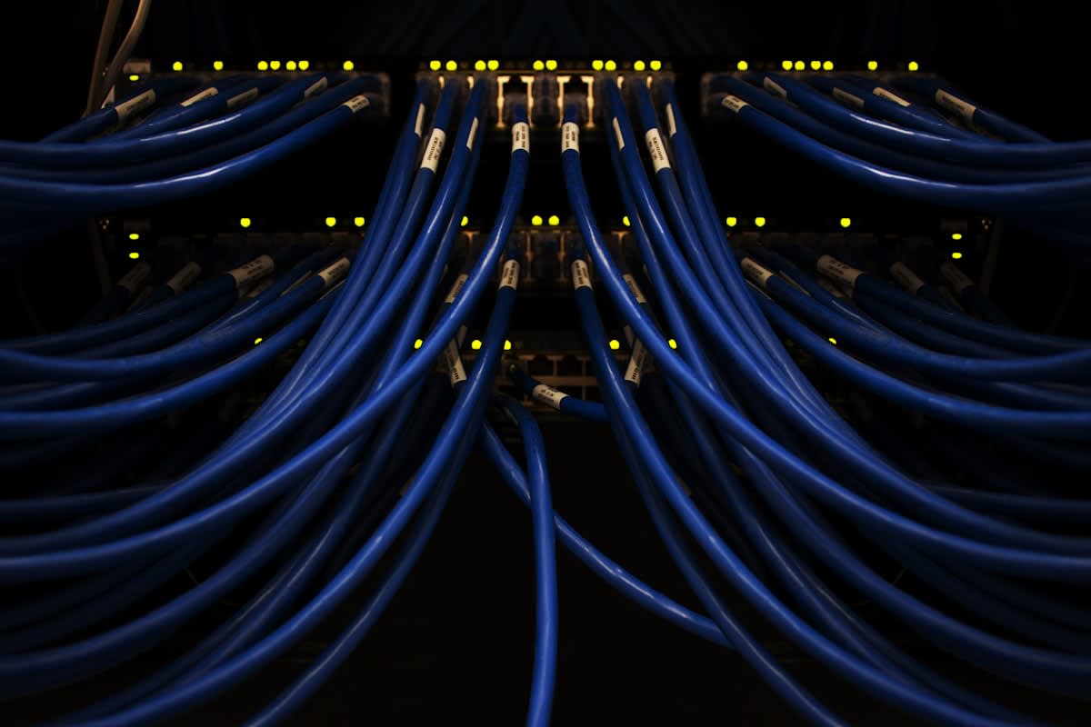 satellite data center optical link