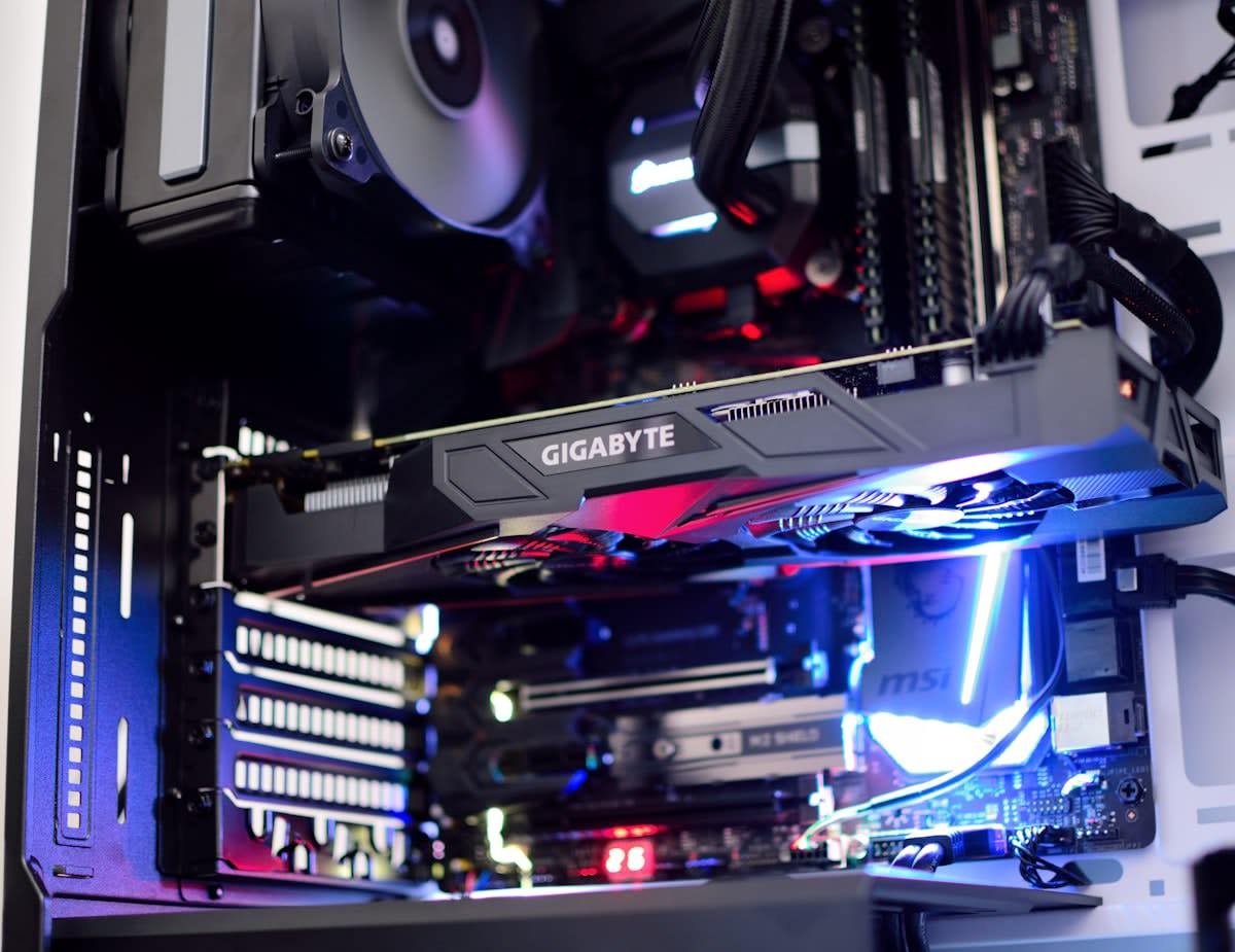 massive gpu data center racks