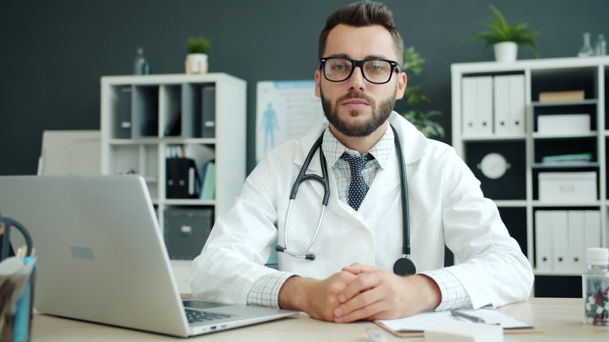Stethoscope on a desk
