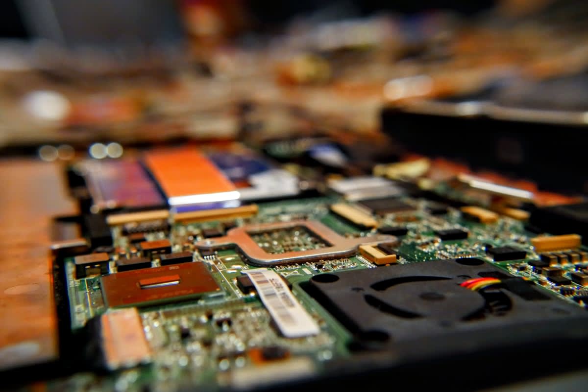 circuit board close up