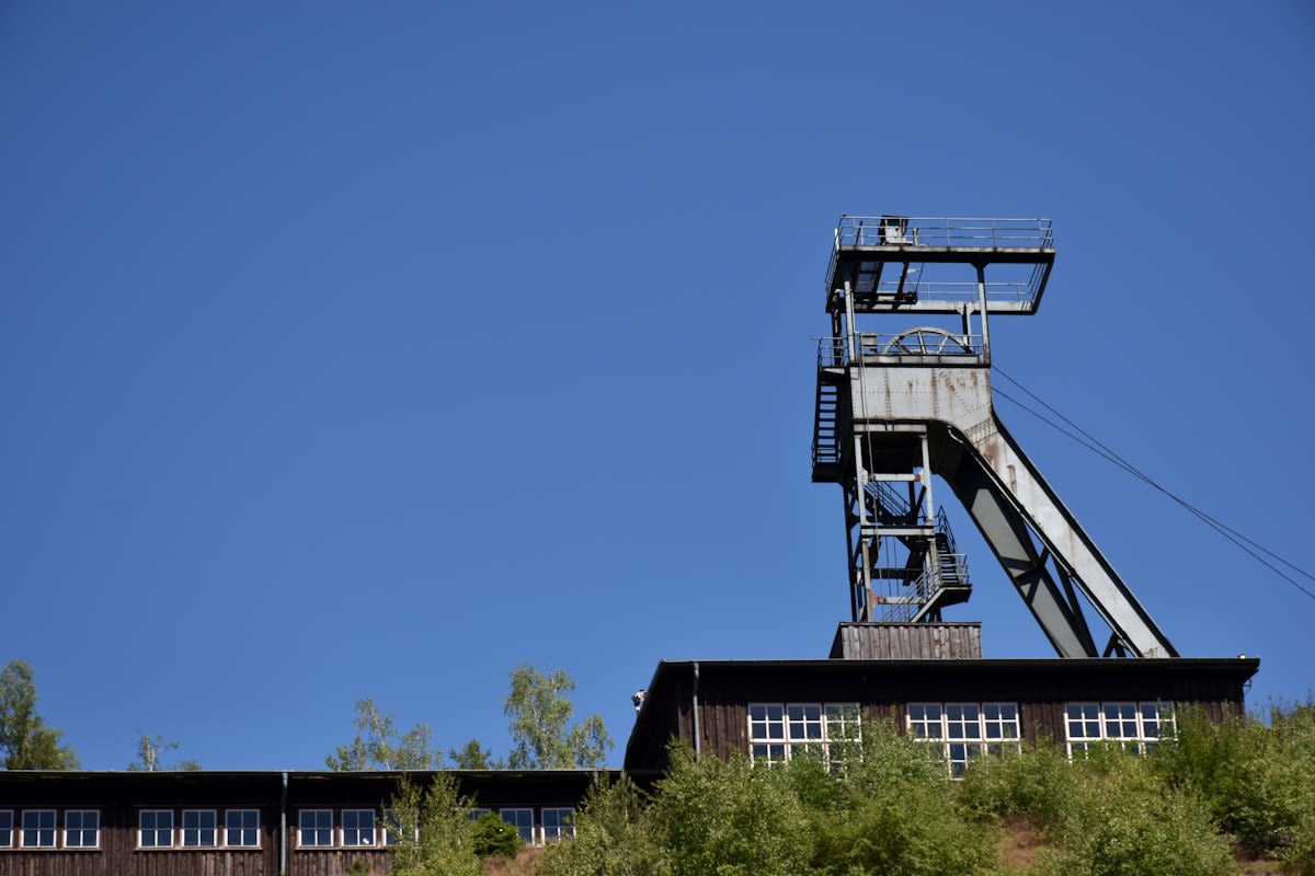 Industrial mining site
