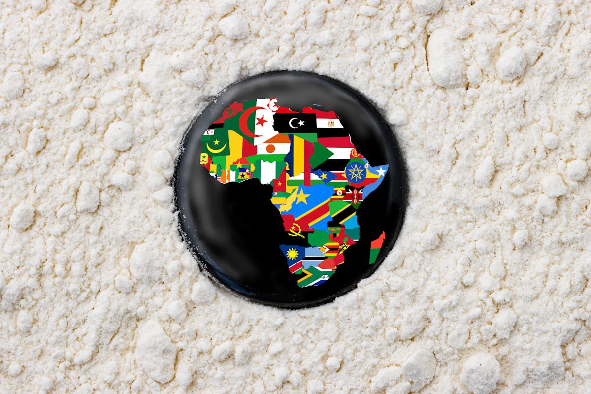 Mineral deposits map of Africa