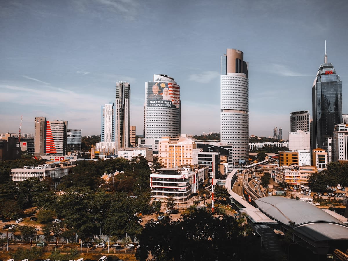 Modern cityscape of Southeast Asia
