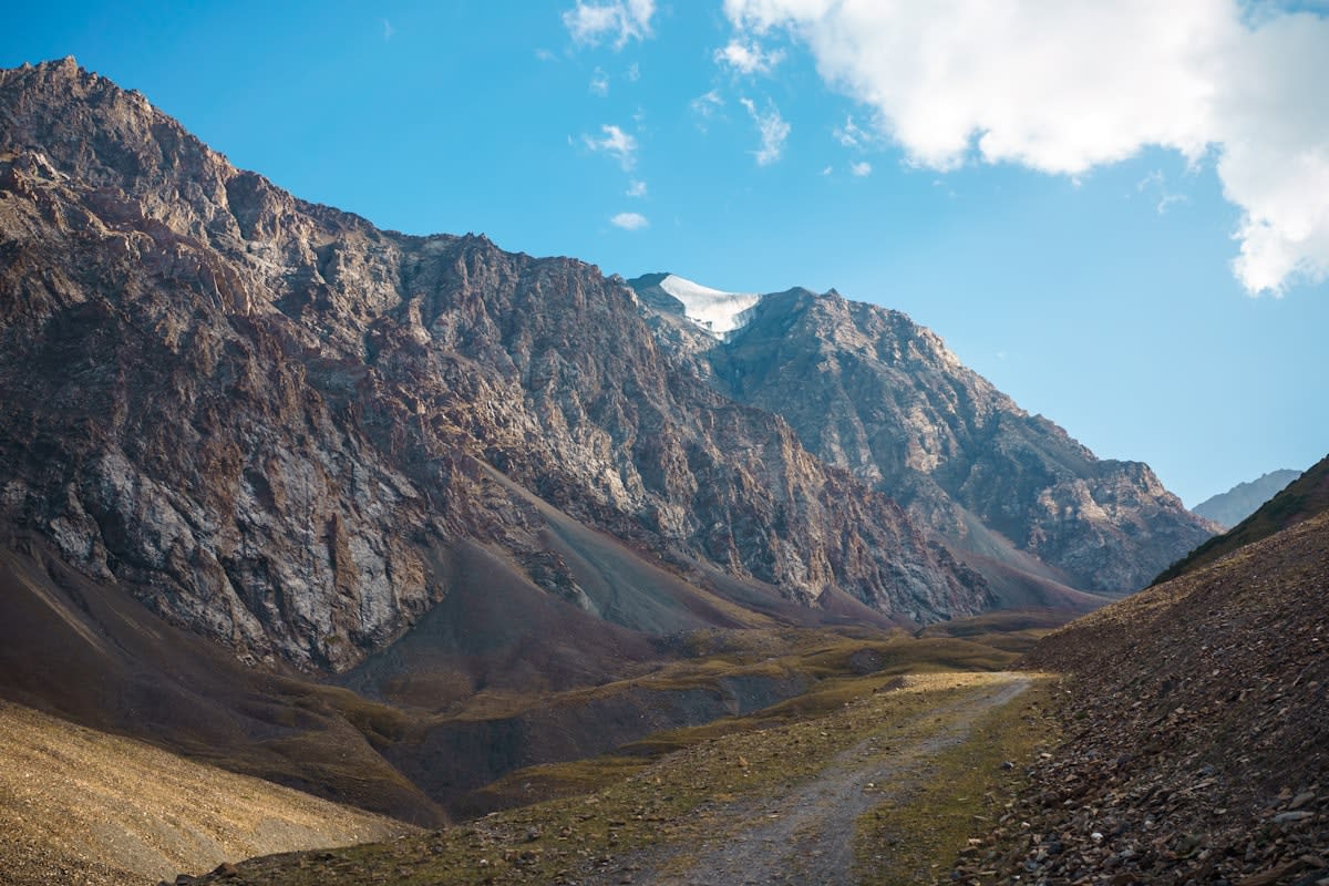 Vast mountain landscape of Central Asia