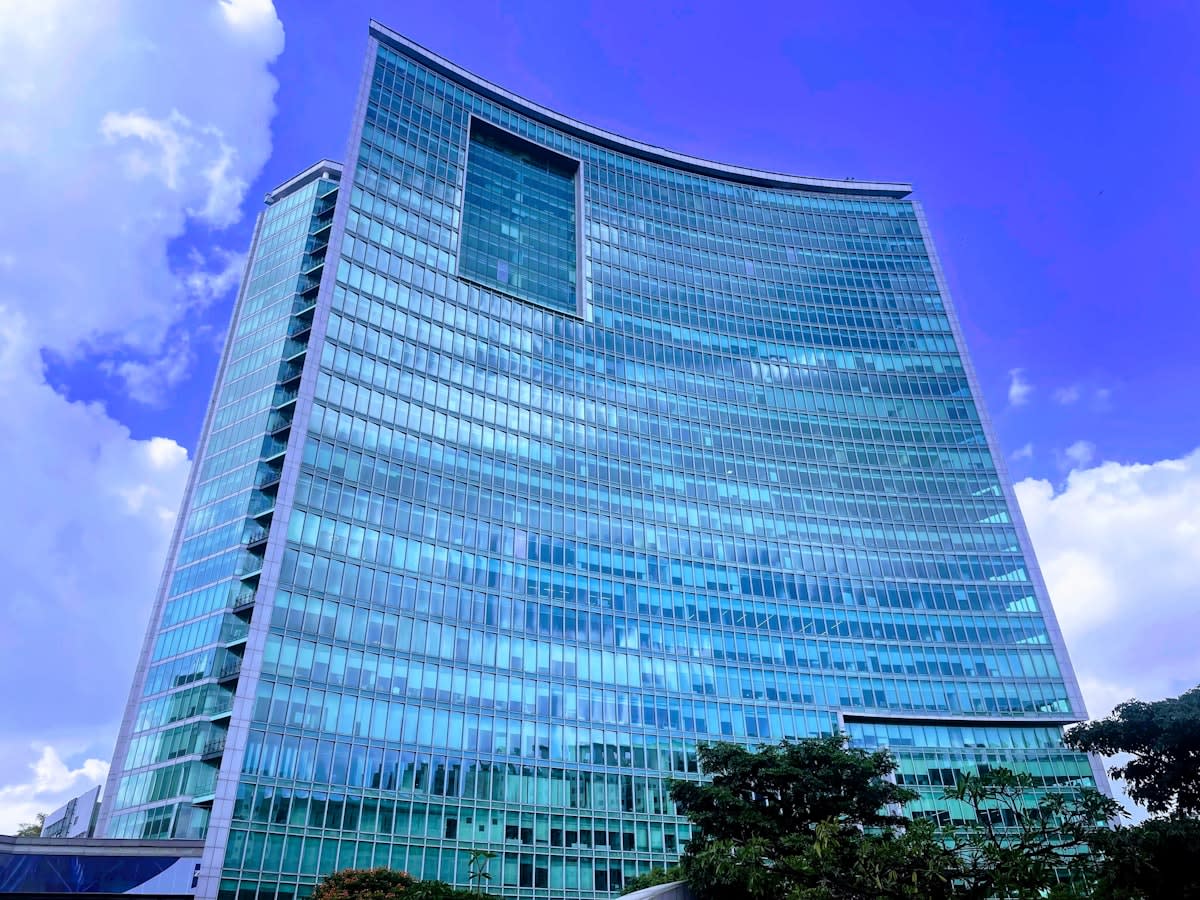 Modern high-tech office hub in Bangalore India