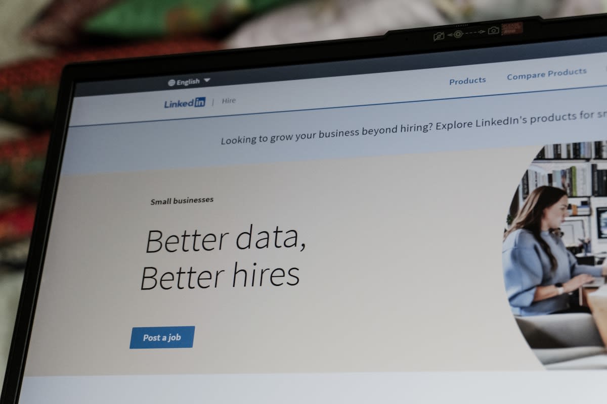 Digital interface showing AI data analysis for local business