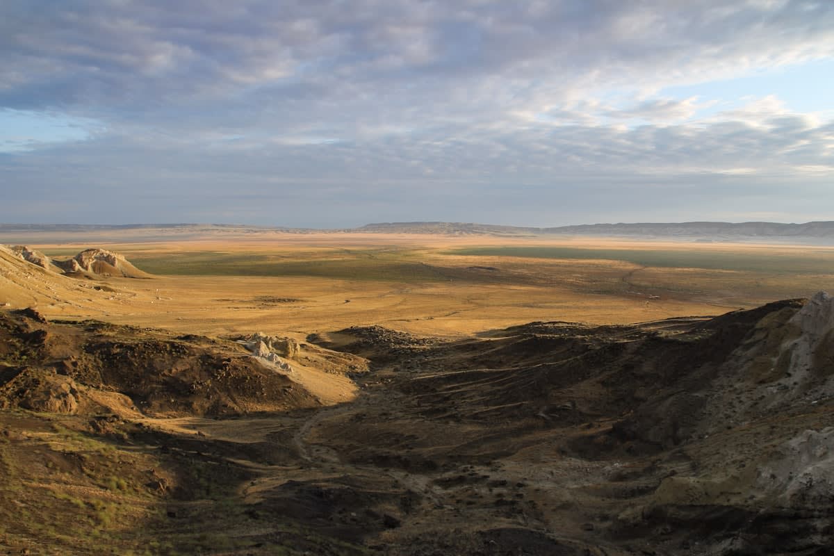 Industrial landscape of Kazakhstan mining