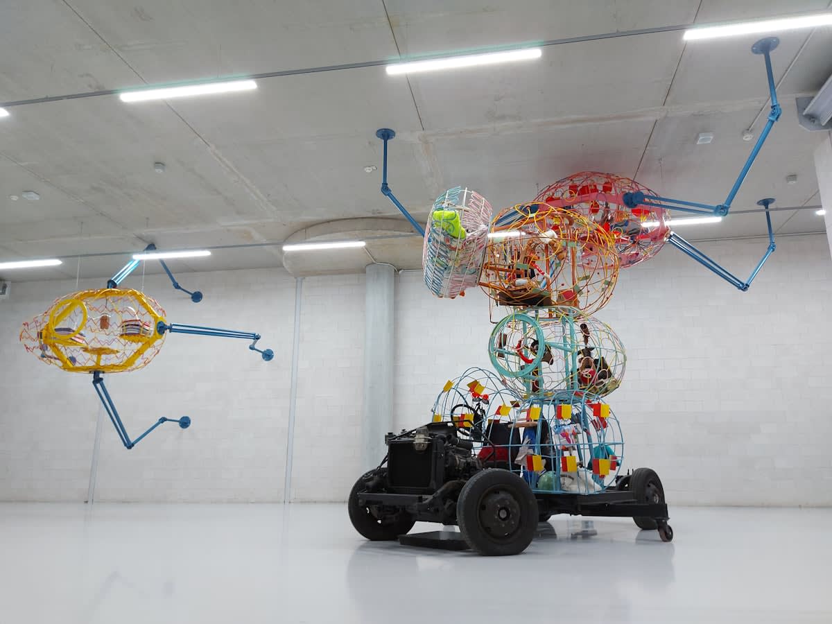 Swarm robotics coordination visualization