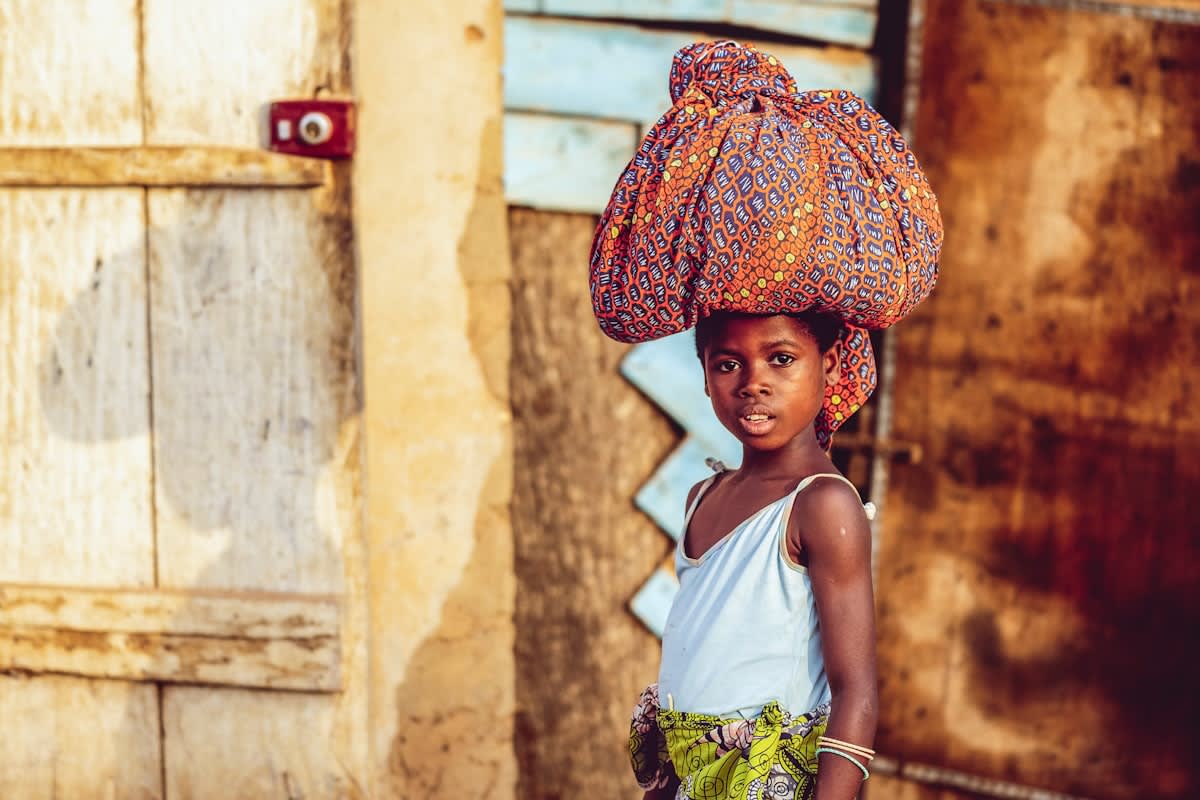 Vibrant West African textiles and colorful interior design