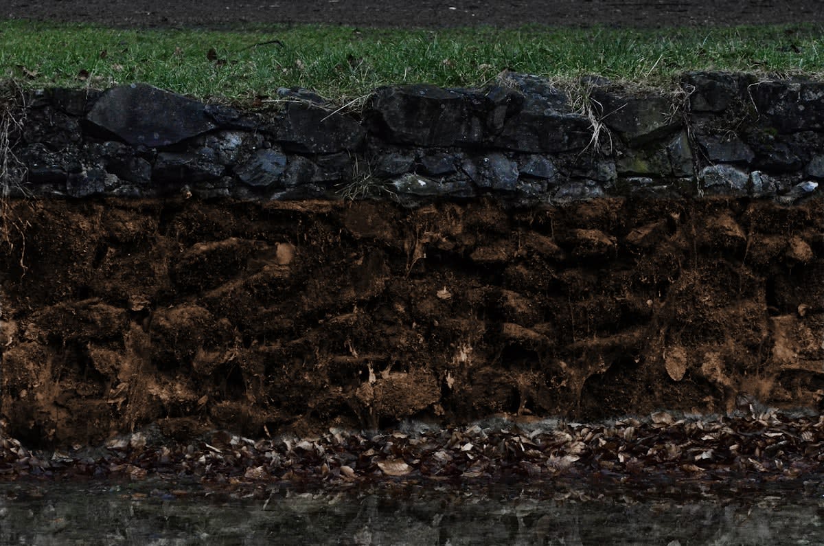 Cross section of a managed aquifer recharge system showing injection wells