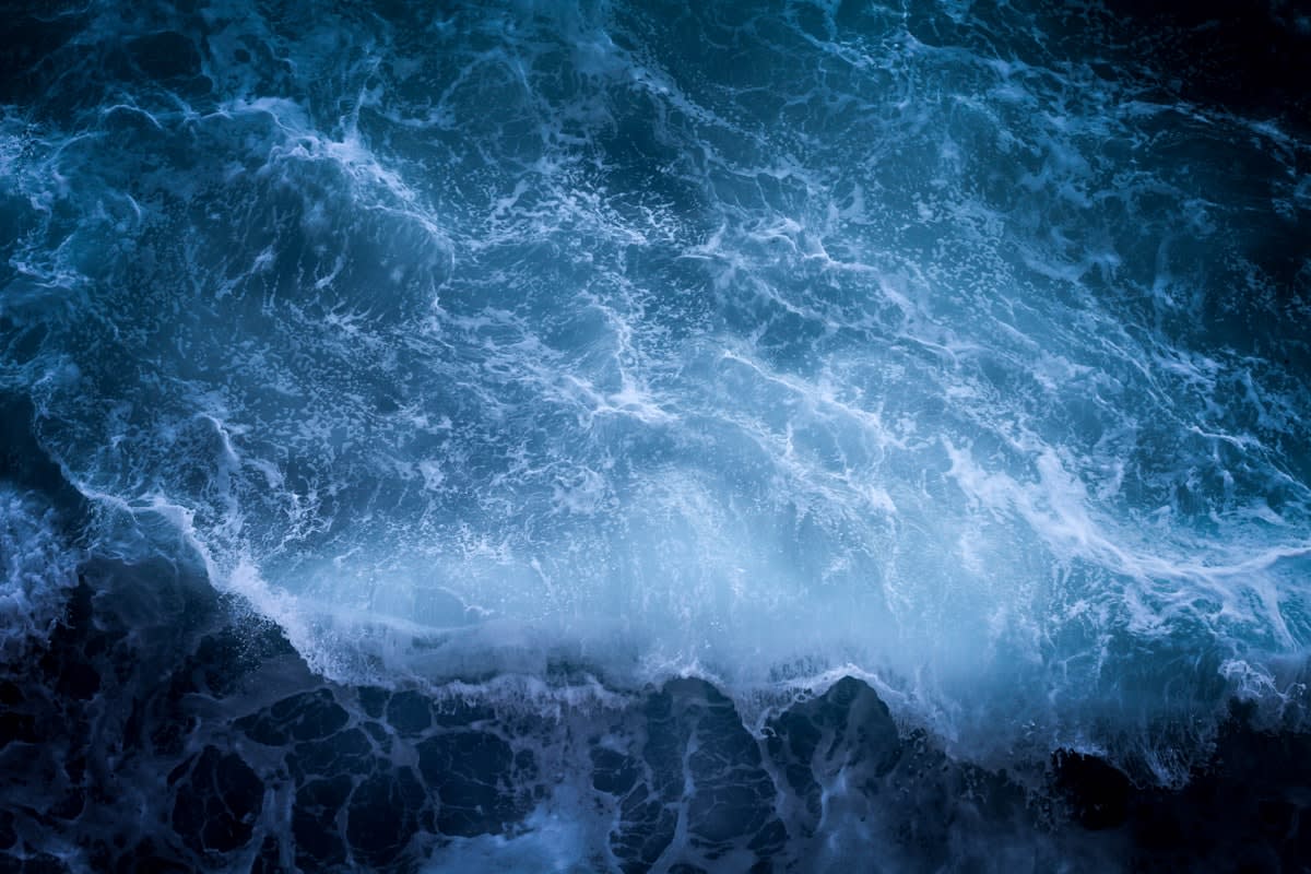 Digital data visualization of ocean currents
