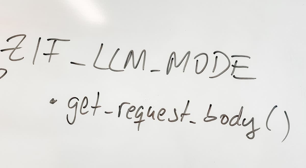 Technical diagram of LLM adapter routing