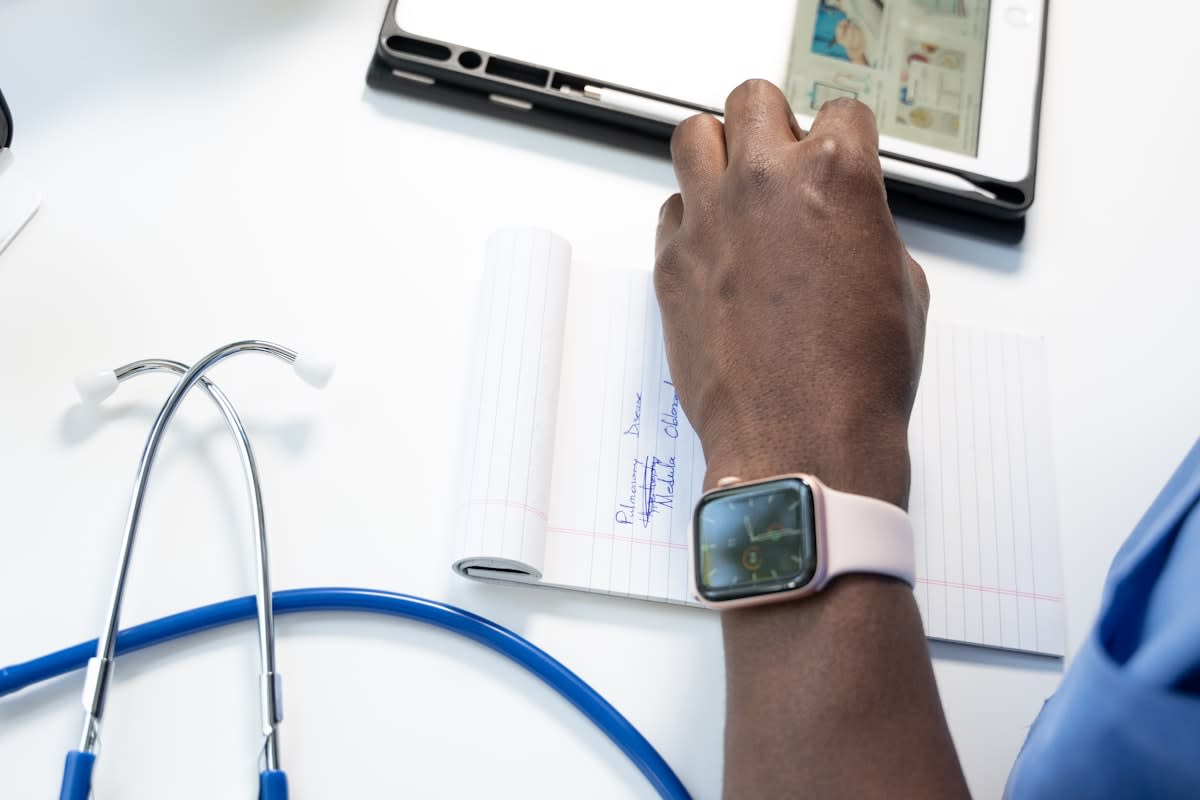AI healthcare interface showing triage priority