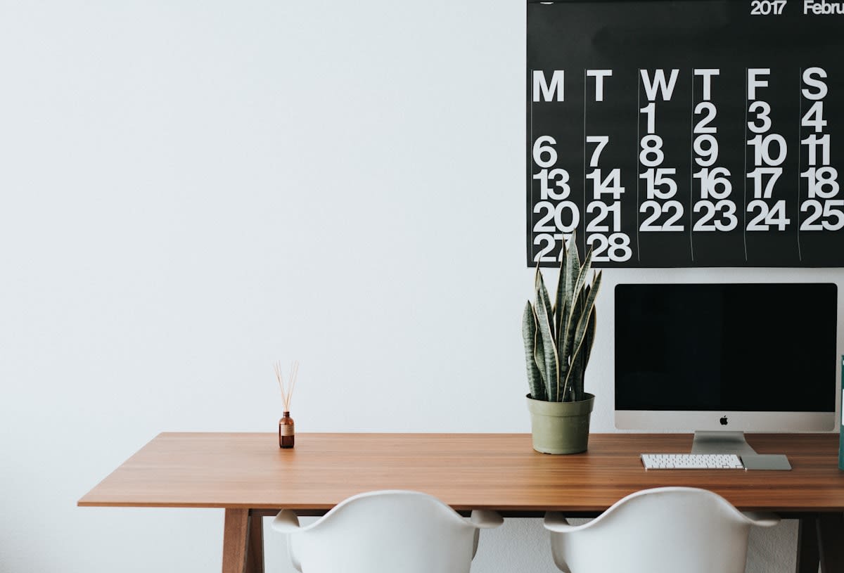 Digital calendar with blocks