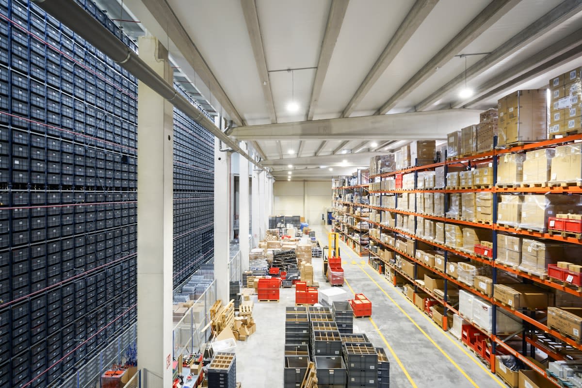 Modern warehouse interior