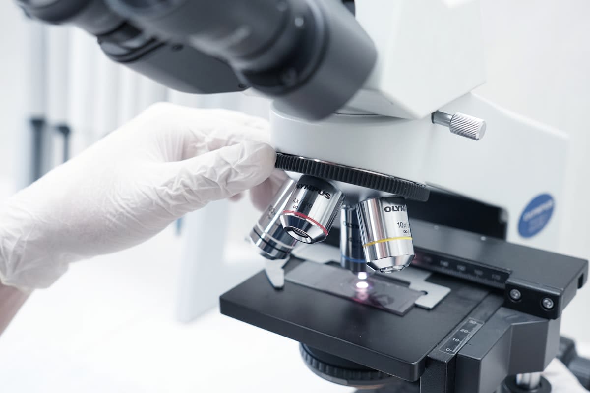 Modern biotech laboratory equipment