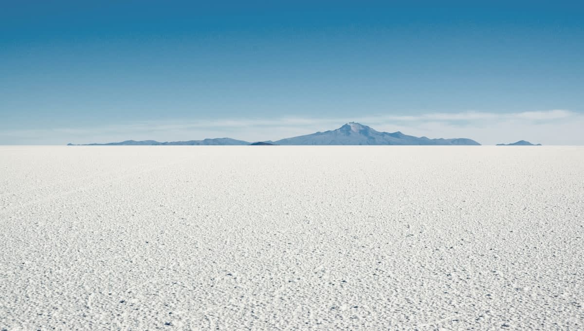Lithium salt flats in South America