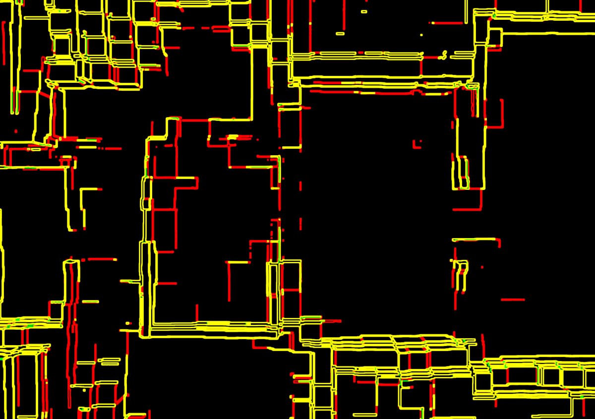 Digital circuitry and art abstract