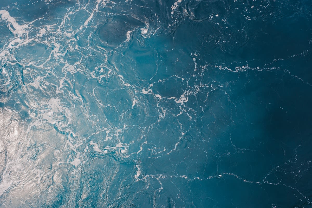 Abstract data visualization of ocean currents