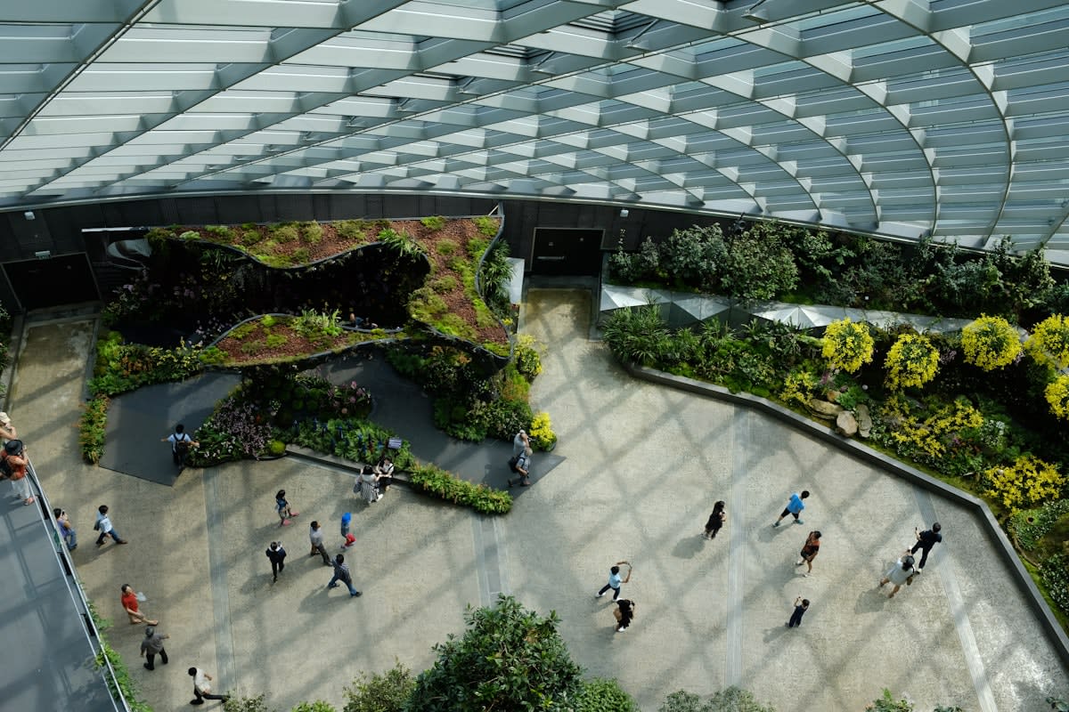 modern vertical farm in Singapore