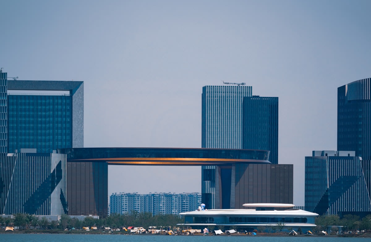 Modern architecture in a developing city