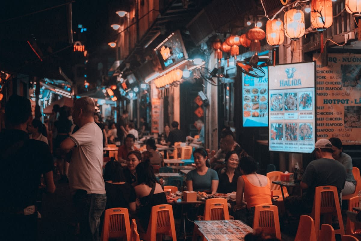 Quiet cafe in Vietnam
