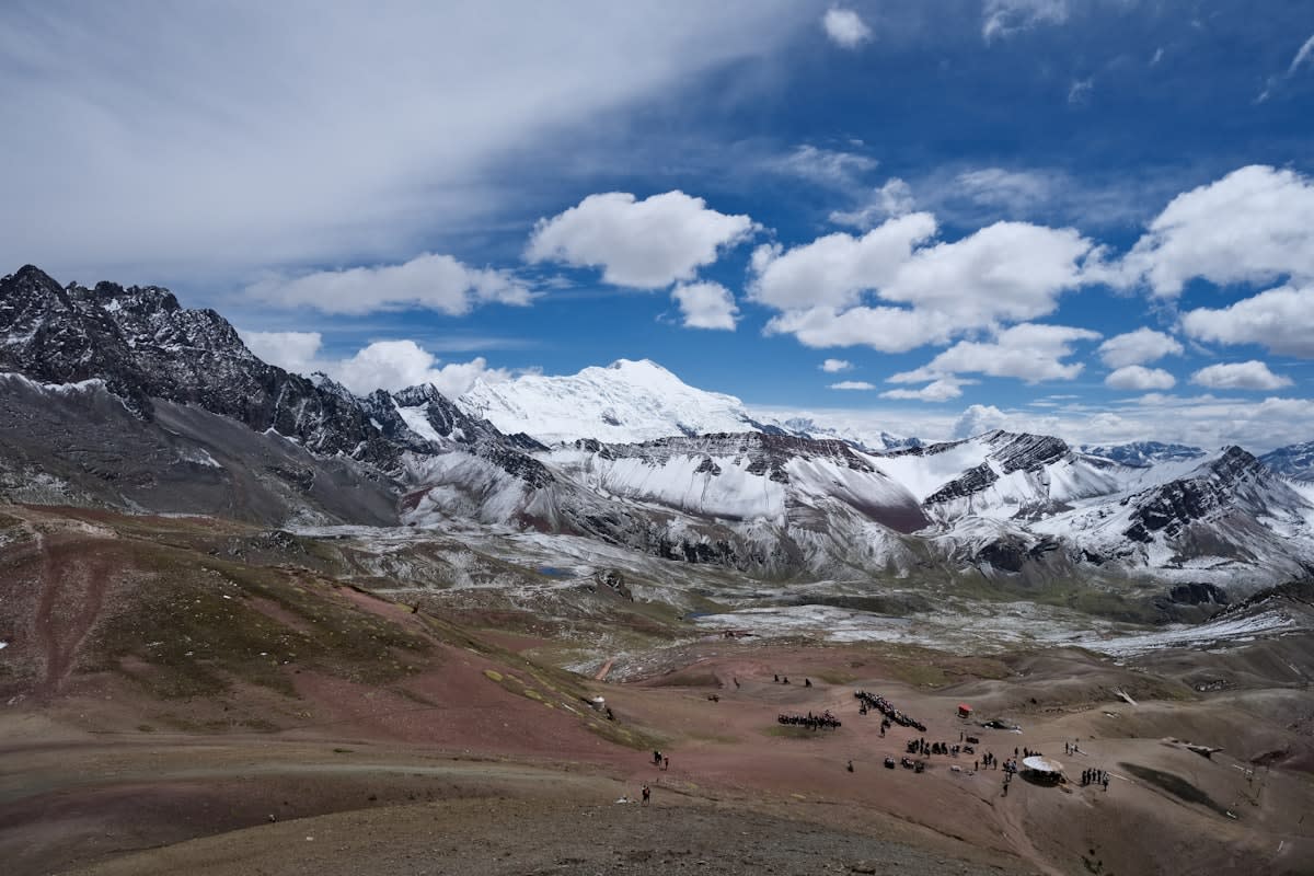 High altitude Andean mountain peaks