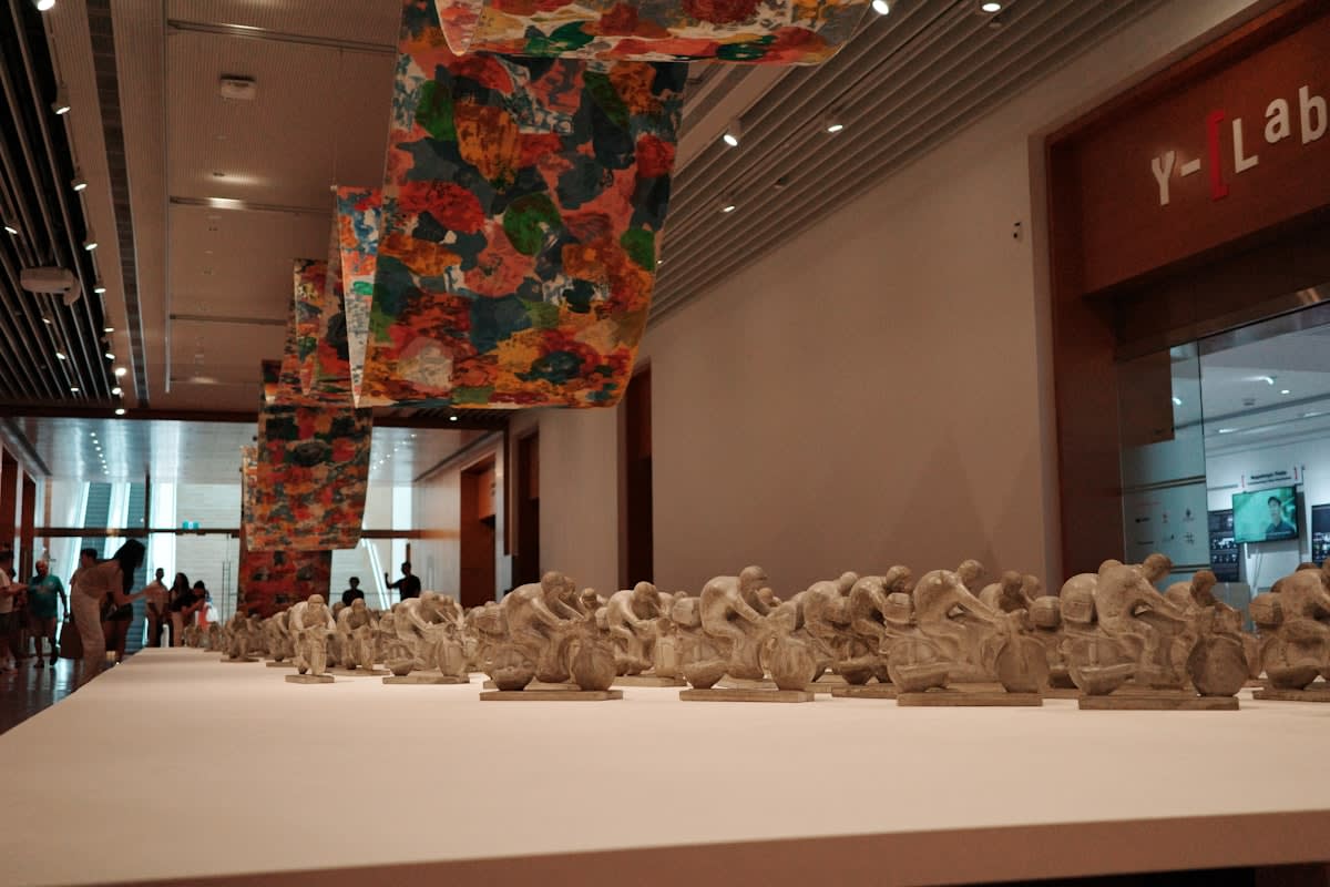 Contemporary art gallery interior in Singapore