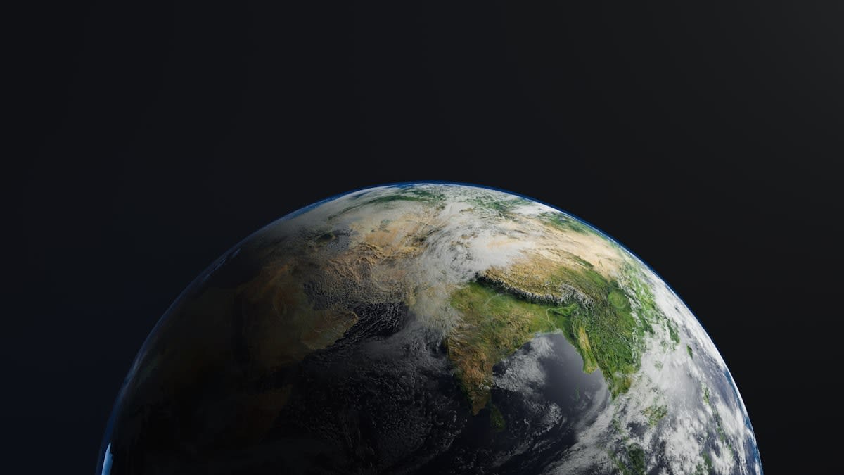 Data visualization of earth and space