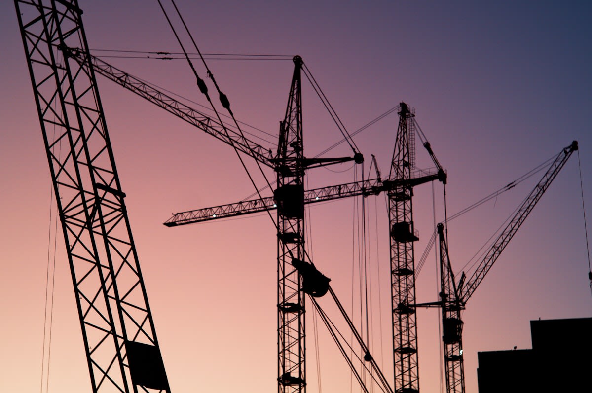 Industrial construction site