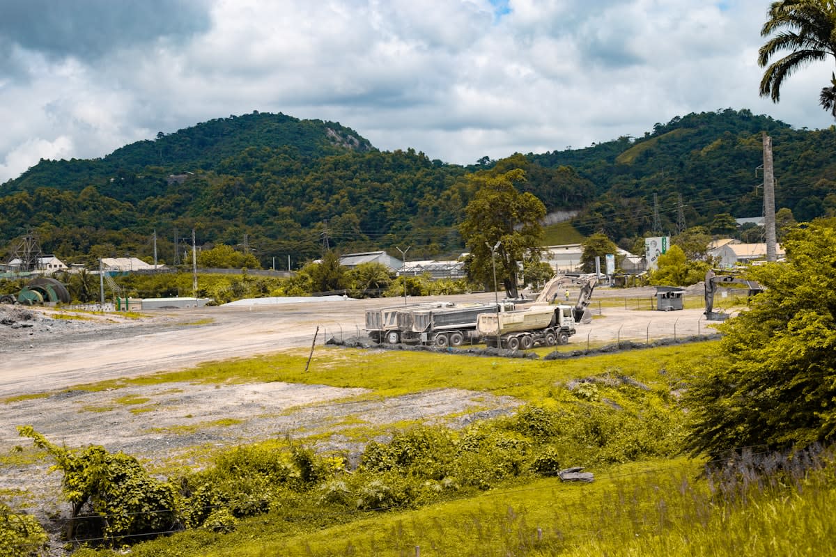 Open pit gold mine in West Africa