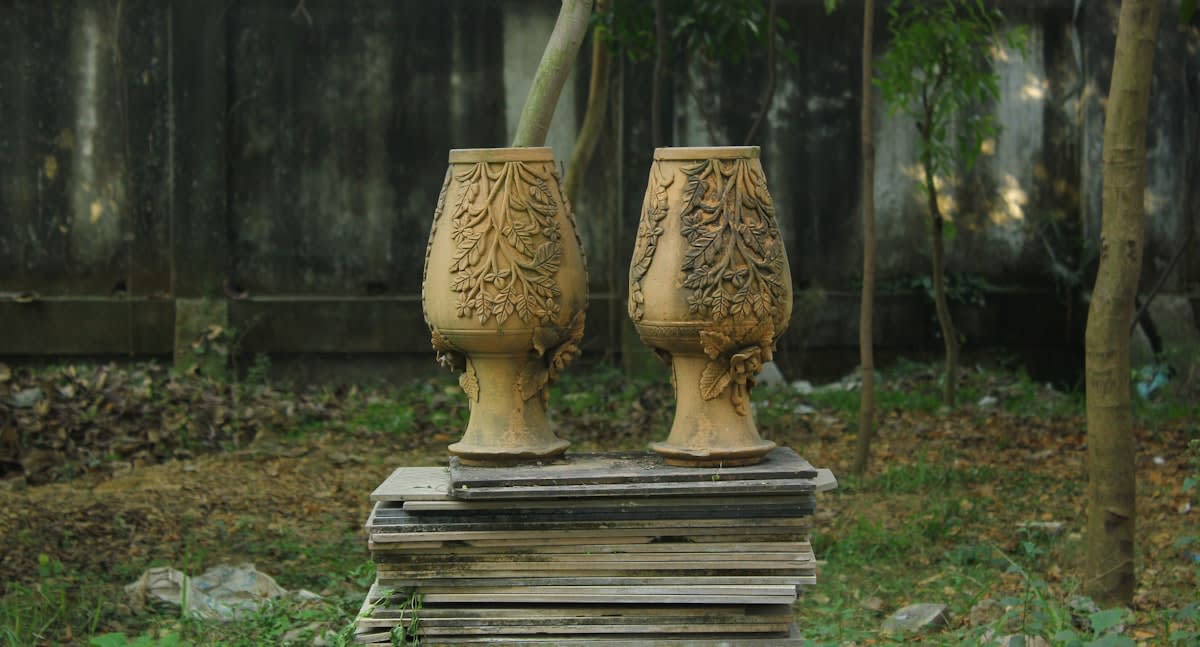 Ancient pottery and terracotta artifacts