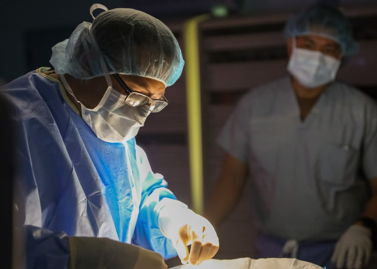 Robotic surgical arm in a sterile environment