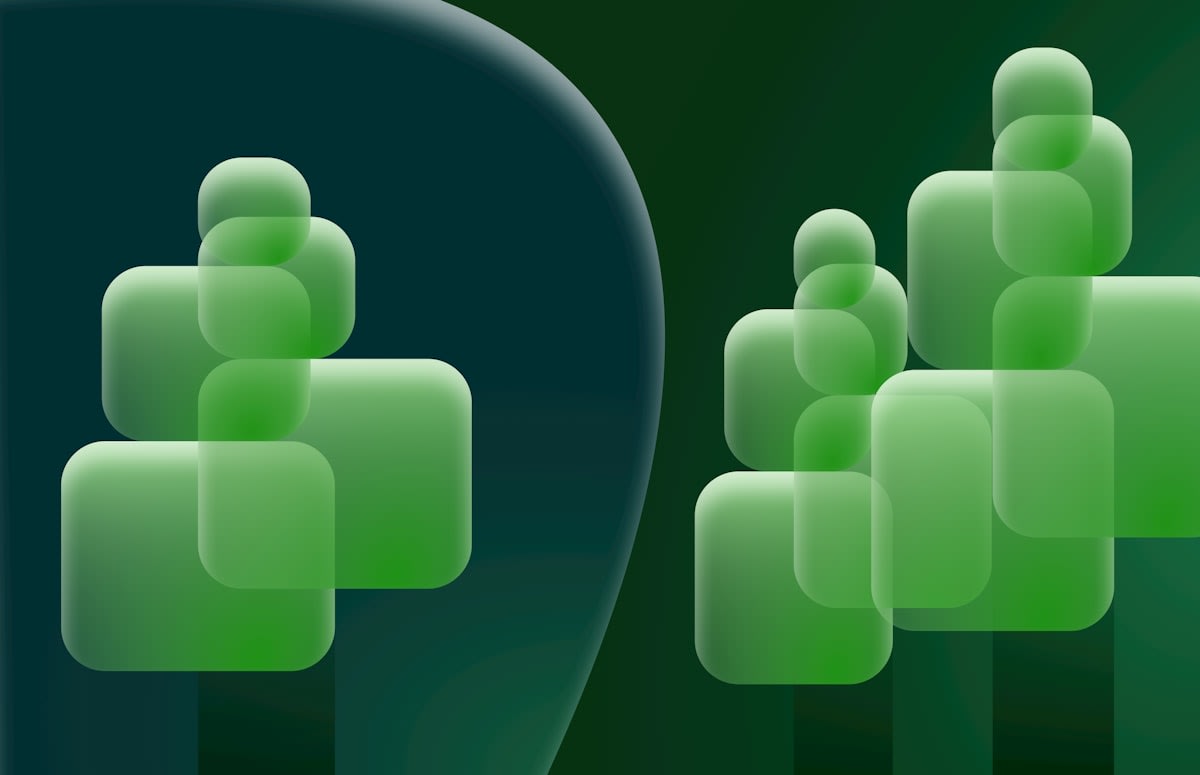 Abstract image of a fragmented corporate hierarchy