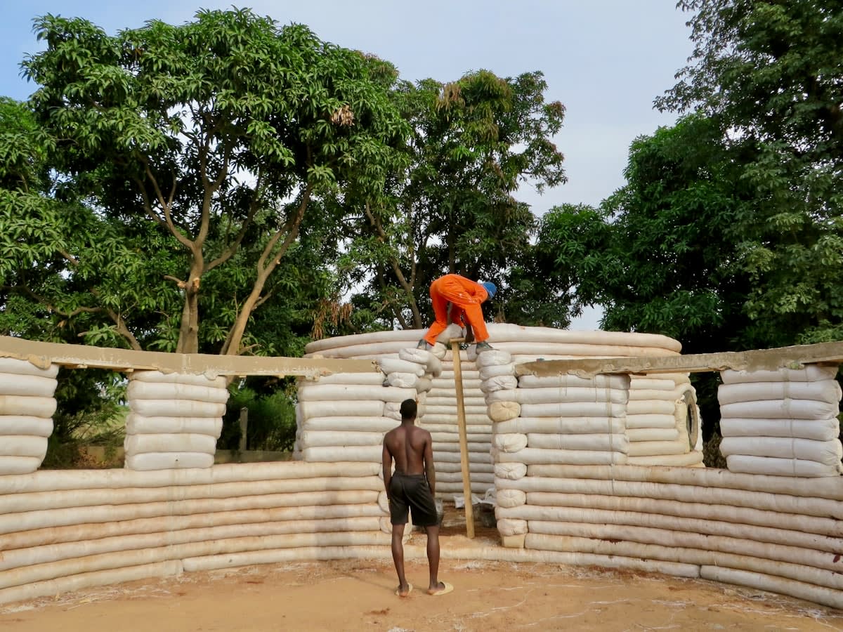 Modern sustainable earth building in West Africa